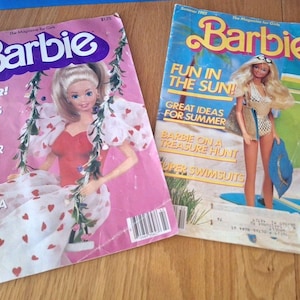 2 Vintage 1980&#39;S BARBIE The Magazine For GIRLS Summer Editions Books