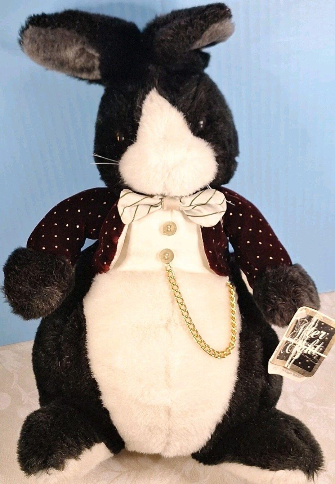 Applause VTG 1986 AFTER EIGHT ウサギのぬいぐるみ タキシード ボウ