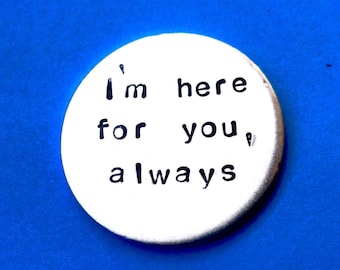 Pocket token - I'm here for you always, Anniversary gift gifts  for Boyfriend - Coin for him Personalised, Mother’s gift gift