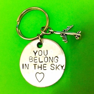 Gifts for Him - Pilot gift Keychain Boyfriend Pilot Keychain Gift, Aviation, Personalised Boyfriend gift, Boyfriend keychain