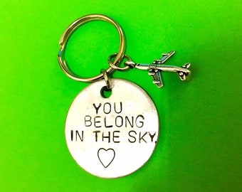 Gifts for Him - Pilot gift Keychain Boyfriend Pilot Keychain Gift, Aviation, Personalised Boyfriend gift, Boyfriend keychain