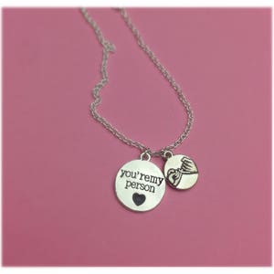 Best friend gift, Anniversary gifts you're my person, Boyfriend gift, Keychain,Necklace girlfriend gift pendant my person necklace friend image 2