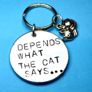 Cat lovers gifts, Cat keychain, Kittens, Cat person, Cat lover gift, Cat lady,  Pet lover gift, gift for cat lover, Cat quote, cat loving