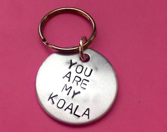 Personalized 'You Are My Koala' Keychain, Anniversary and Christmas Gift
