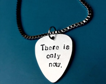 Personalised Guitar Pick Necklace - Anniversary or Valentines Gift