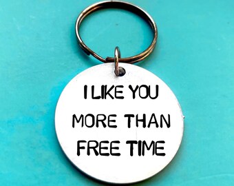 Funny gift on Valentines day for Boyfriend - Personalised Keychain