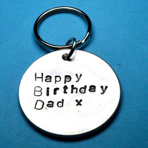 Dad gift, Dads Birthday gift, Fathers gift, Gifts for dad, gift for father, Dads keyring,Gift ideas for dad, father keychain ,Handstamped UK