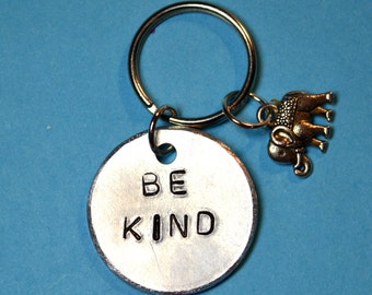 Xmas Be Kind Key chain, Husbands Gift, Gift for loved one, Customized gifts,Hand stamped key rings, Keyring, Key chains, Personalized Key