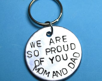 Graduation Gift College graduation School graduation Personalized keyring, Congratulations, Proud of you, graduates,Anniversary gift gifts