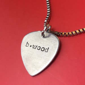 Guitarist Necklace - Anniversary gift gifts  for Him - Personalised Plectrum - Guitar Pick necklaces , valentines gift