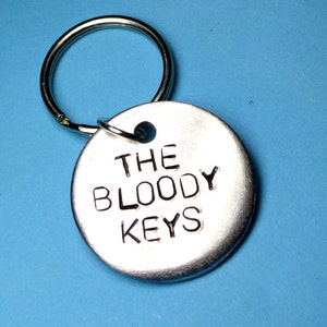 Handstamped Keychain, Keyring, Fun keyring, Dad gift, Father gift, Gift for him,Personalized kerying, Birthday gift, Husband gift,UK, custom
