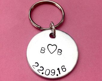 Personalised gifts,  Boyfriend gift, Gift for men, Long distance relationship, Love, Custom keychain, Handmade gifts, Engraved keyring