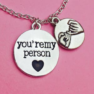 Best friend gift, Anniversary gifts you're my person, Boyfriend gift, Keychain,Necklace girlfriend gift pendant my person necklace friend image 3