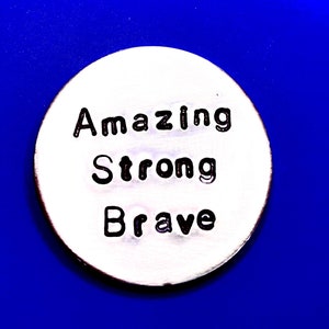 Pocket Hug Token Gift for Men on , Personalised Pocket Token, Send Love Valentines Gift, Amazing, Brave, Strong Pocket coin Name image 9