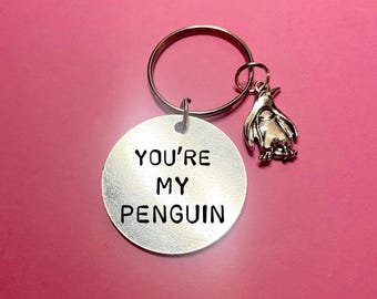 You’re My Penguin Keyring: Couple’s Love Charm - Personalized Gift