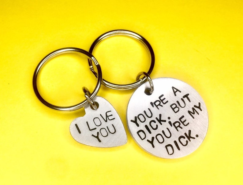 Rude Gift for him gift for Boyfriend, Funny Gift for Men, Gifts for men, Funny Gifts, I hope your gift is as nice Keychain, image 4