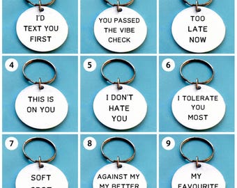 9 Valentines day gift ideas Personalised Keyrings