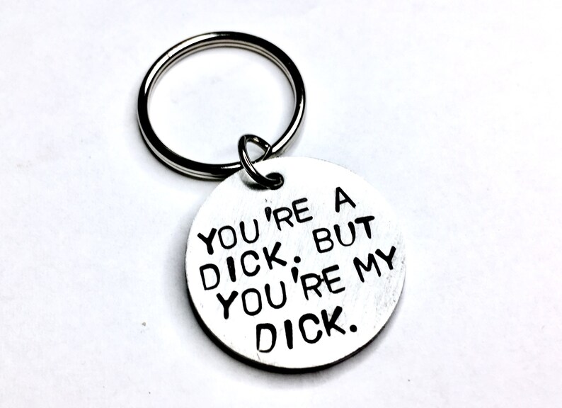 Rude Gift for him gift for Boyfriend, Funny Gift for Men, Gifts for men, Funny Gifts, I hope your gift is as nice Keychain, image 7