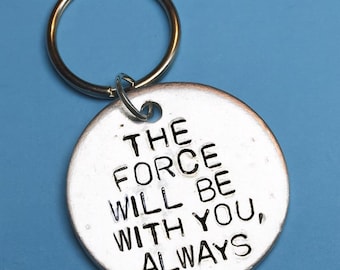 Star wars gift, Teen boy gift, may the force be with you, Anniversary gifts, quote ,Darth vader for him, keyring, keychain, Christmas gift