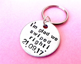 Internet Dating gifts, Tinder boyfriend Romantic  gifts  for men, Anniversary boyfriend gift, men keychain, funny gift for him Personalised