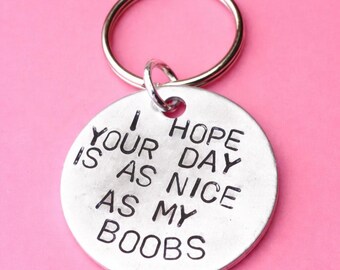 Cheeky Boyfriend Keychain - Funny Anniversary or Valentines Gift
