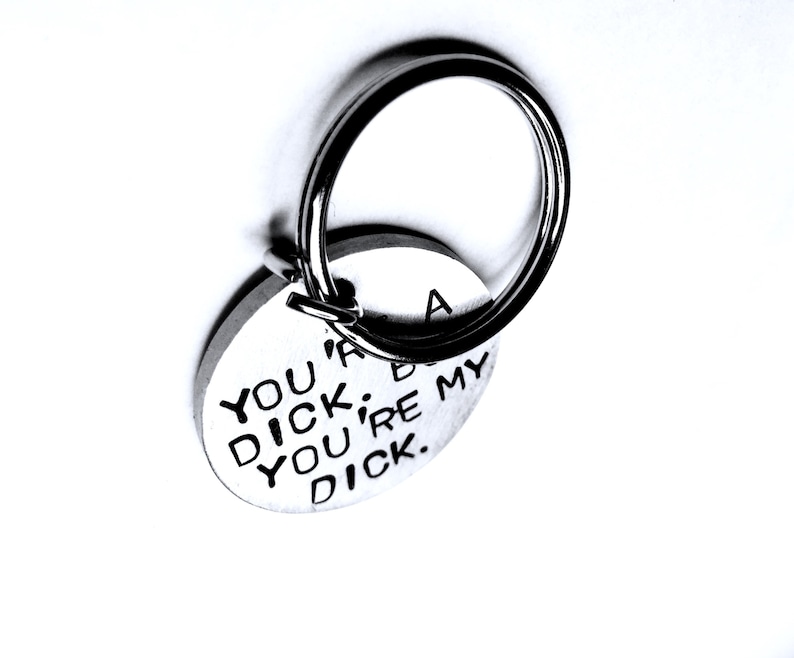 Rude Gift for him gift for Boyfriend, Funny Gift for Men, Gifts for men, Funny Gifts, I hope your gift is as nice Keychain, image 6