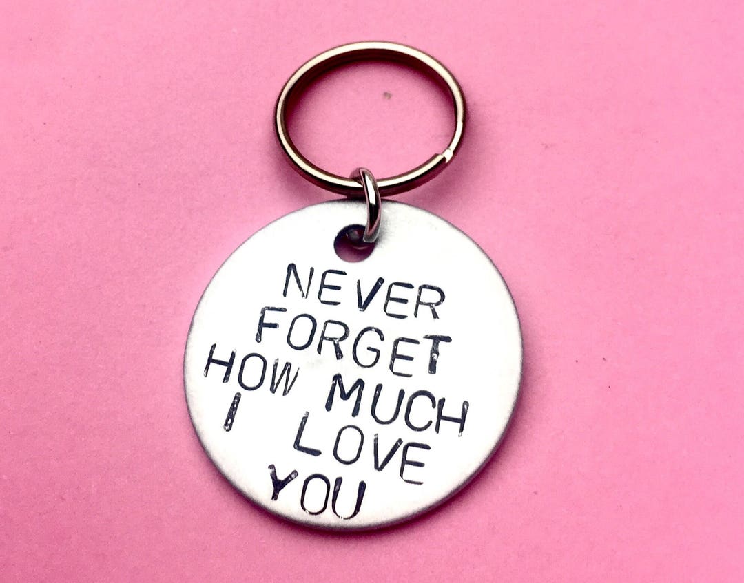 Personalised Gift Ideas Keychain for Boyfriend, How Much I Love You Keychain Day Gifts for