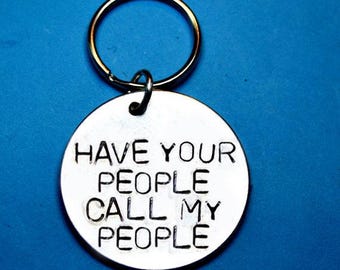 Pet ID Tag: Fun Cat & Dog Collar Charm - Personalised Text ' Have your people call my ..'