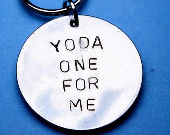 Yoda One for Me Keyring: Star Wars Quote, Teen Boy Gift