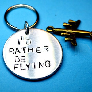 Valentines gift, Keychain gift for Pilot  - Flying boyfriend, Aviation, Airplane ( can be personalised)