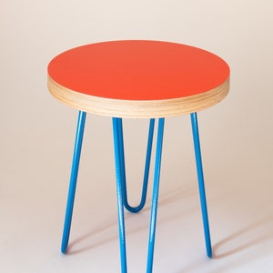 Coffee table Bedside table 80's style Memphis Milano inspired Side Table Bedside Table Plant Stand Stool image 1