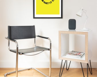 Memphis Milano inspired white gloss storage cube vinyl storage side table coffee table