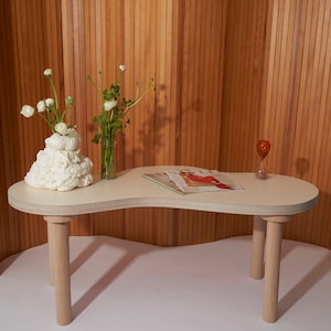 Side Table Wavy Curvy Wiggle Squiggle Coffee Table
