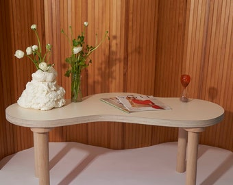 Side Table Wavy Curvy Wiggle Squiggle Coffee Table
