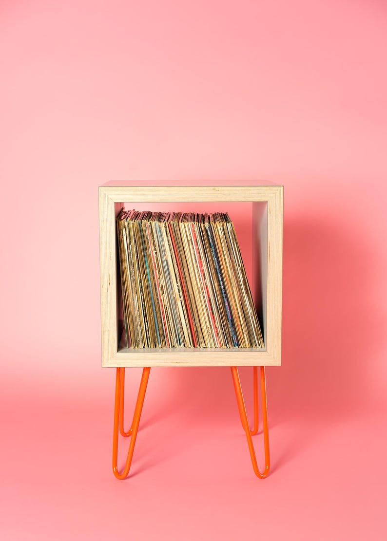 Stunning Bespoke Record vinyl Storage Cube Vinyl Record Etsy
