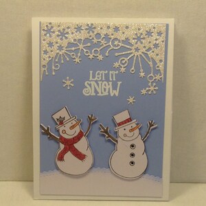 CHRISTMAS EASEL CARD - Let It Snow!