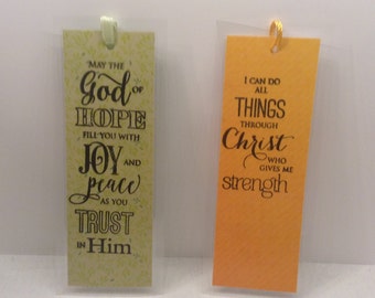 CHRISTIAN THEMED BOOKMARKS