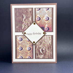MASCULINE BIRTHDAY CARD