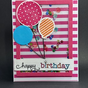 BIRTHDAY SHAKER CARD