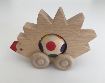 Wood Hedgehog Toy