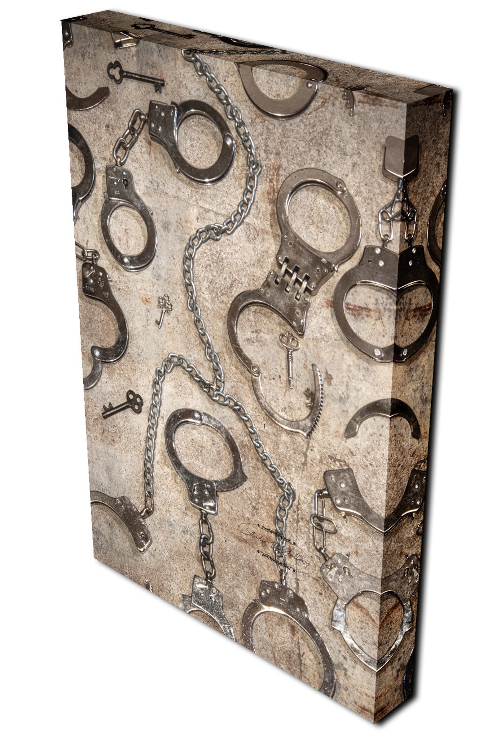 Photography Handcuffs Prints Handcuffs Canvas Metal Etsy