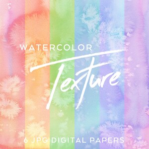 Watercolor Background, Watercolor Digital Paper, Digital Textures, Watercolor Textures, Pastel Spring Background, Scrapbook Background Paper