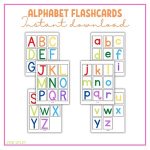 ABC Flashcards | Alphabet Flashcards | Preschool | Homeschool | Alphabet | ABC