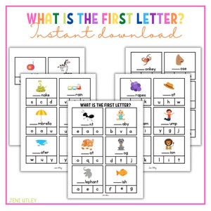 Cuál es la Primera Letra / Sonidos / Aprender a Leer / Aprender Sonidos / Pre Lectura / Preescolar Homeschool / Pre-K