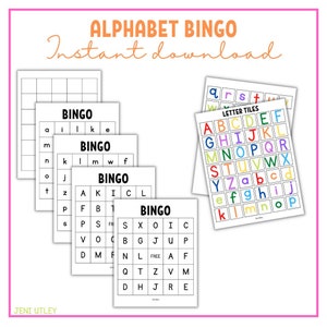 Alphabet Bingo - Uma maneira divertida de aprender letras maiúsculas e minúsculas