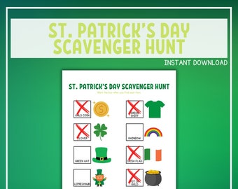 St. Patrick's Day Scavenger Hunt for Preschoolers