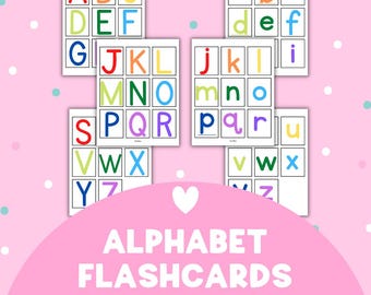Printable ABC Flashcards | Preschool Homeschool (Digital Download)