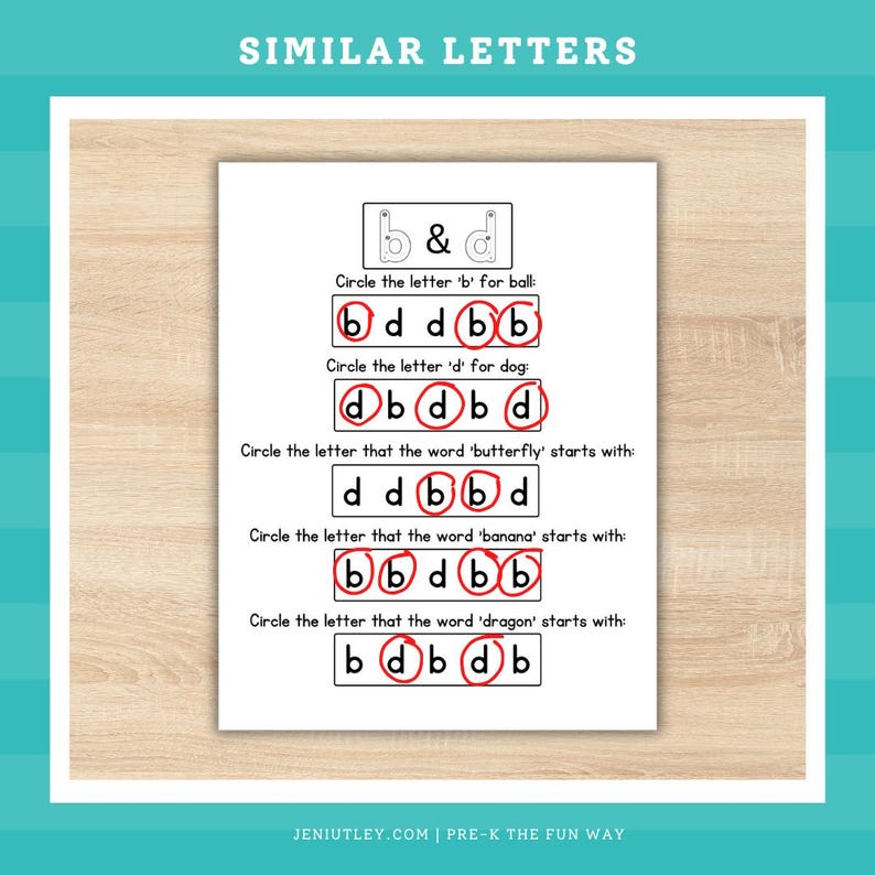 Alphabet Worksheets for Kids - Similar Letters - Determine the ...