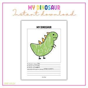 My Dinosaur | Preschool Art Activity