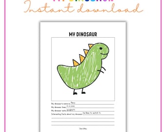 My Dinosaur | Preschool Art Activity